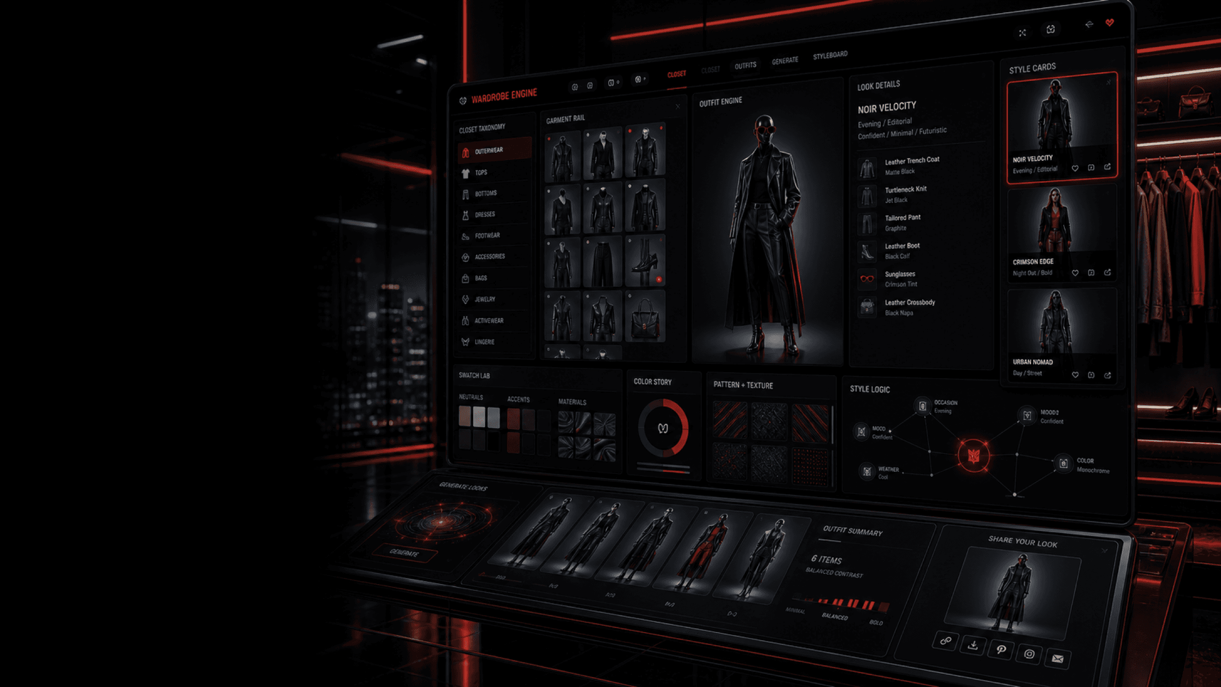 Rock This cinematic fashion-tech hero frame