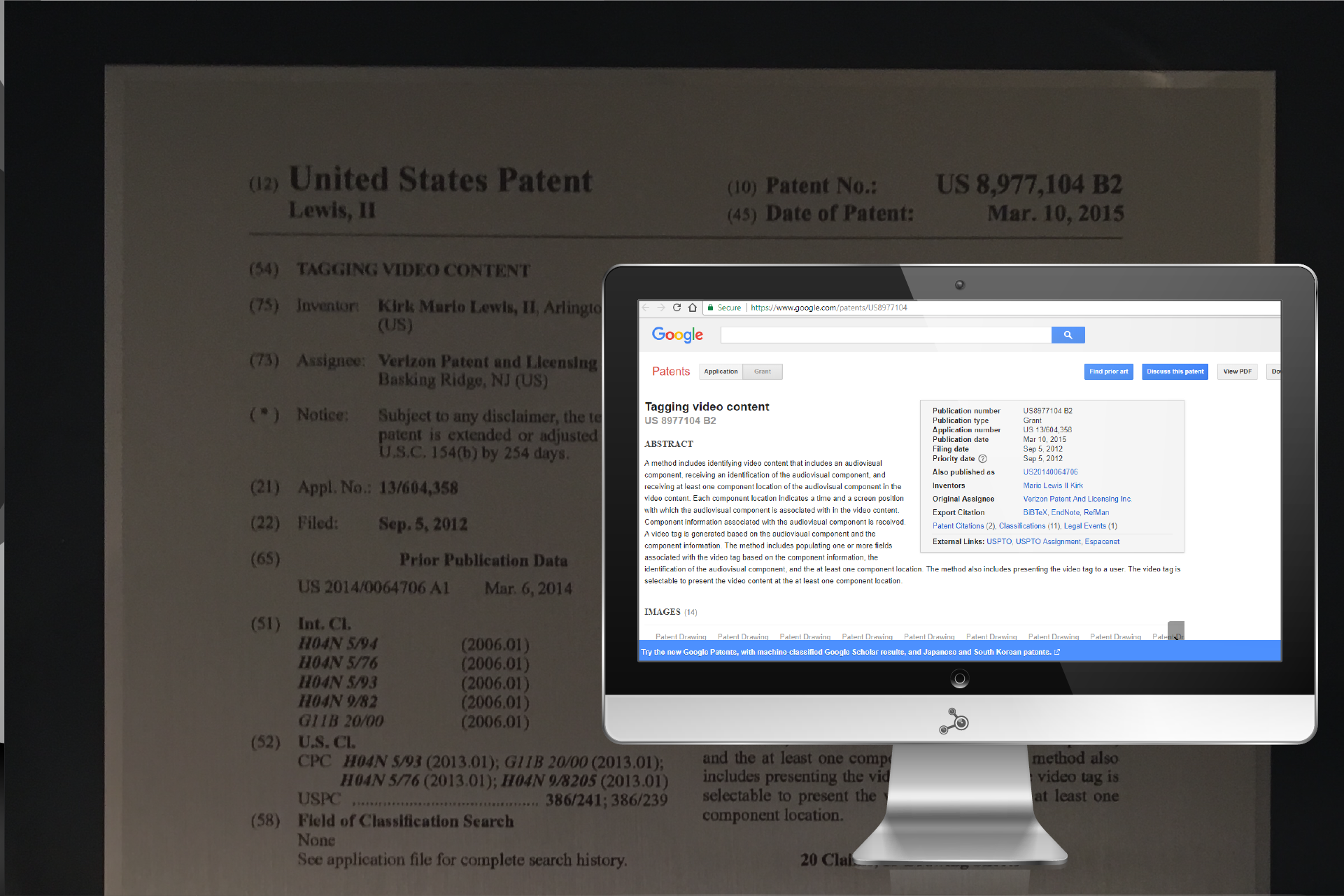 Archived AI and patent-themed portfolio image